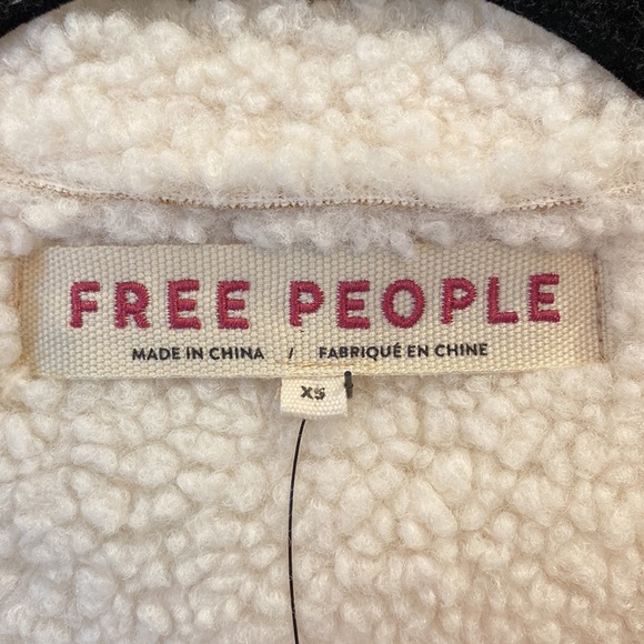 Free People Diogo Coat / Ivory Combo size XS NWT - Picture 9 of 16